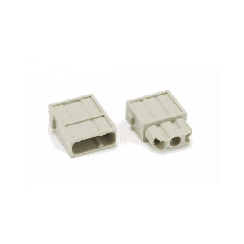 Insert HM modulaire, Raccordement à Sertir, femelle, 3 pin, 40A, Polycarbonate 